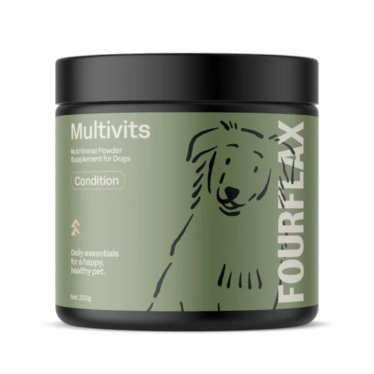 Fourflax Multivits Nutritional Powder Supplement For Cats & Dogs - 200g