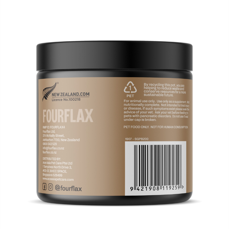 Fourflax Probiotics Nutritional Powder Supplement For Cats & Dogs [3 Sizes]