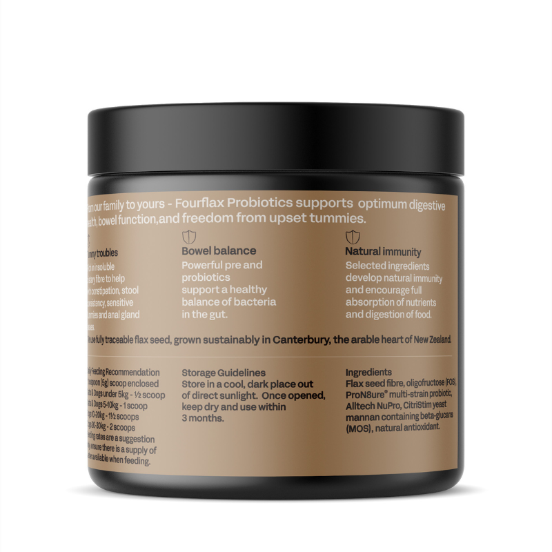 Fourflax Probiotics Nutritional Powder Supplement For Cats & Dogs [3 Sizes]