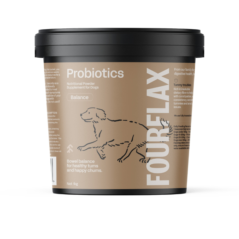 Fourflax Probiotics Nutritional Powder Supplement For Cats & Dogs [3 Sizes]