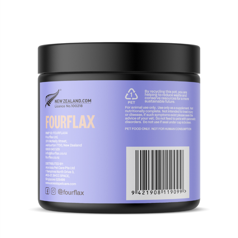 Fourflax Puppy & Kitten Nutritional Powder Supplement For Cats & Dogs [2 Sizes]