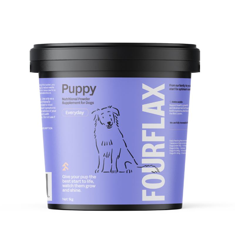 Fourflax Puppy & Kitten Nutritional Powder Supplement For Cats & Dogs [2 Sizes]