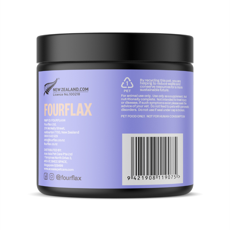 Fourflax Senior Nutritional Powder Supplement For Cats & Dogs [2 Sizes]