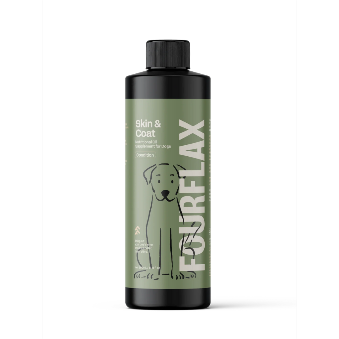 Fourflax Skin & Coat Nutritional Oil Supplement For Cats & Dogs [3 Sizes]
