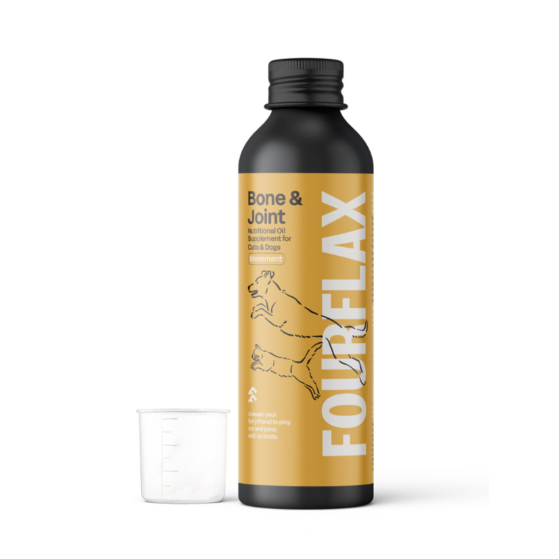 Fourflax Bone & Joint Nutritional Oil Supplement For Cats & Dogs [2 Sizes]