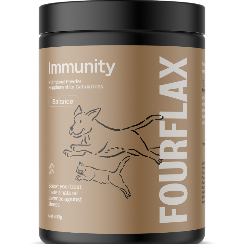 Fourflax Immunity Nutritional Powder Supplement For Cats & Dogs [3 Sizes]
