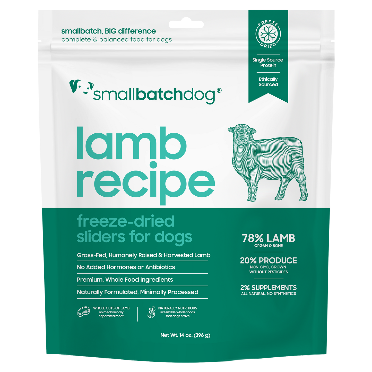 SmallBatch Freeze Dried Sliders 14oz - Lamb