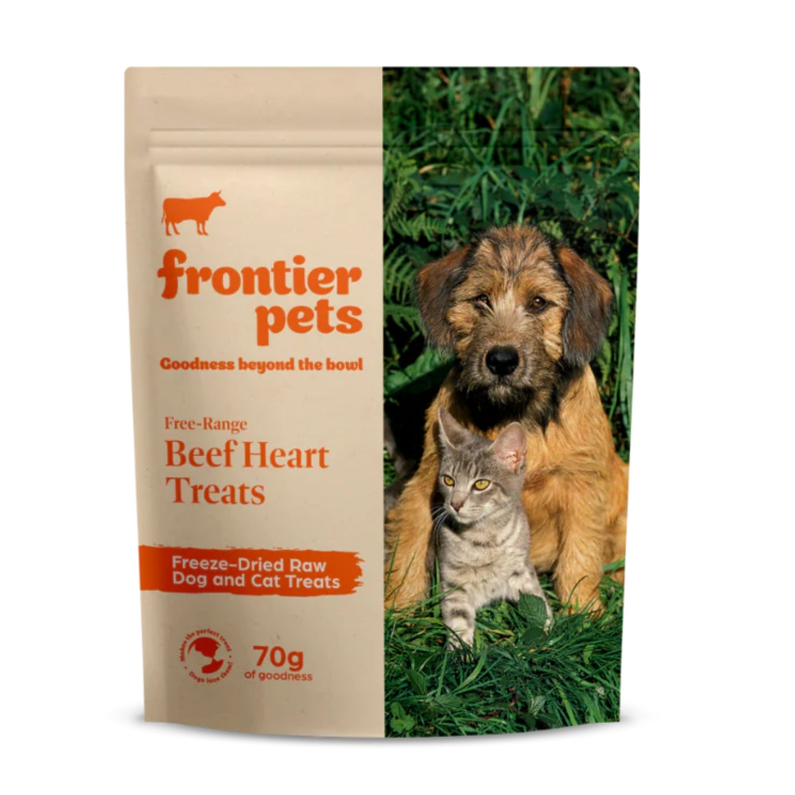 Frontier Freeze Dried Free-Range Beef Heart Treats 70G