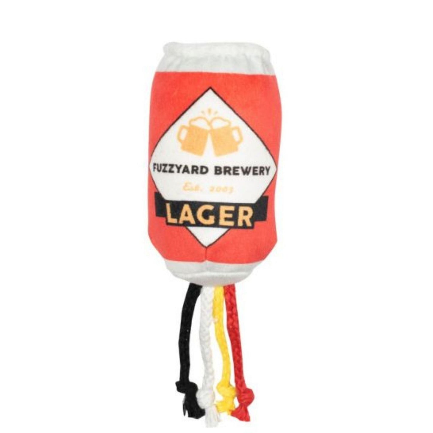 FuzzYard Beer Plush Cat Toy