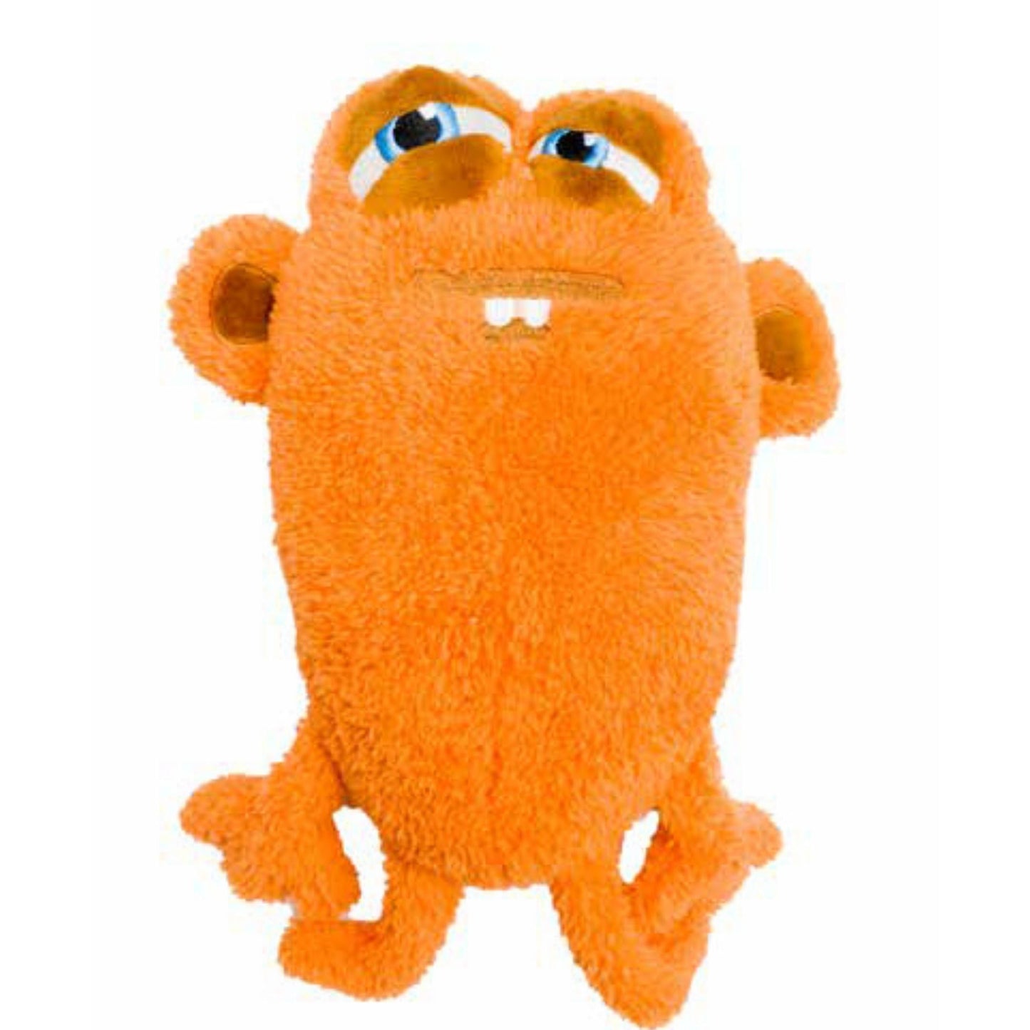 FuzzYard Yardsters Oobert Orange Plush Dog Toy