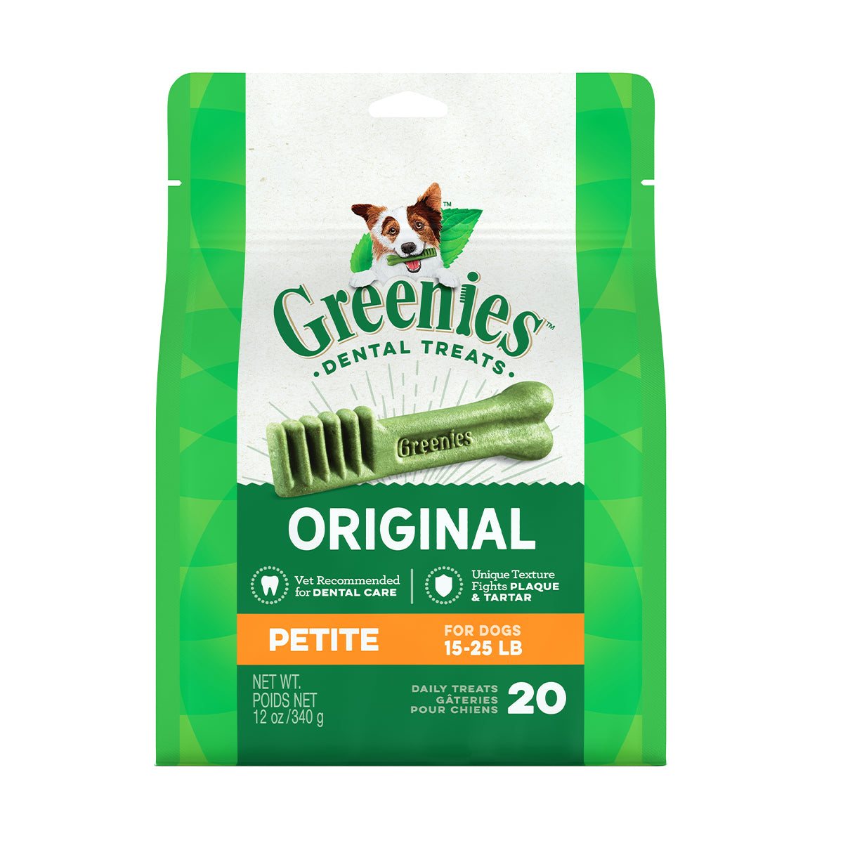 GREENIES Dog Treats for Dental Care Original Petite 85g/170g/340g