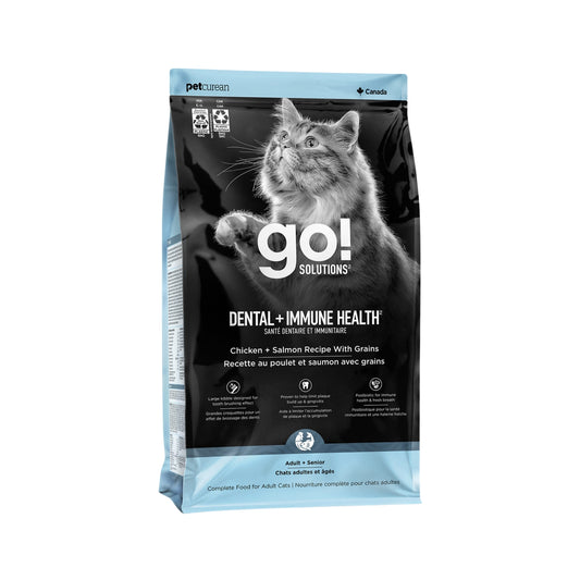 Go! Solution Dental + Immune Health Chicken & Salmon Cat Dry Food - 1.13kg