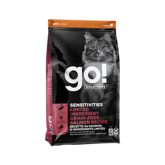 Go! Solution Sensitivities Limited Ingredient Grain Free Salmon Recipe Cat Dry Food - 1.36kg