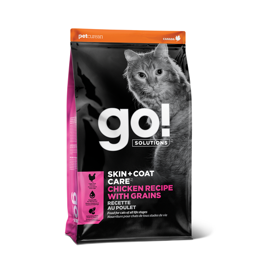Go! Solution Skin + Coat Care Chicken Recipe With Grains Cat Dry Food
