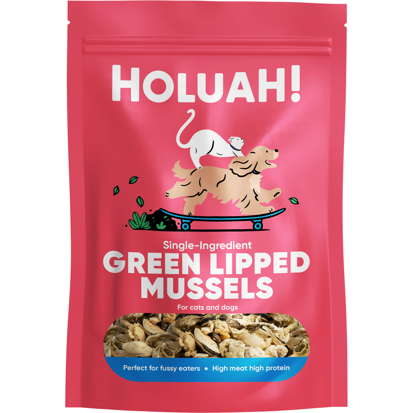 Holuah! Freeze Dried Green Lipped Mussels Cats & Dogs Treats 70g