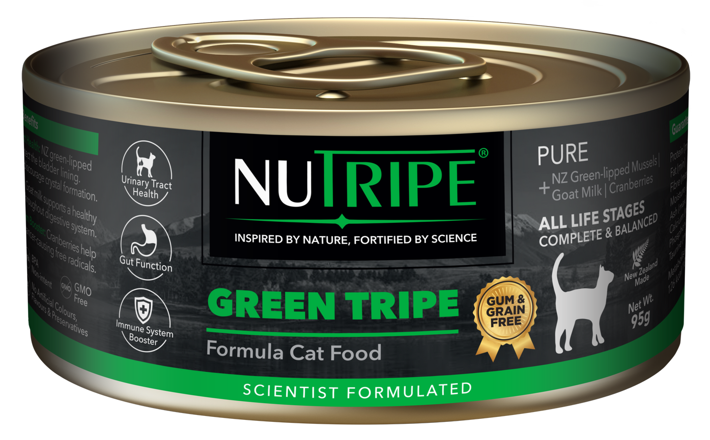 Nutripe Pure Green Tripe Cat (Gum-Free) 95g