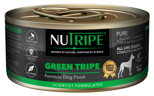 Nutripe Pure Green Tripe Dog (Gum-Free)