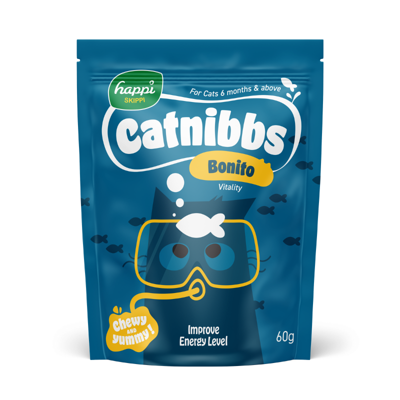 Happi Skippi Catnibbs Bonito Cat Treats - 60g