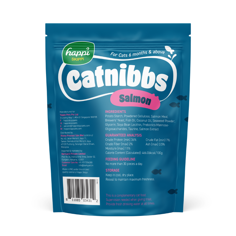 Happi Skippi Catnibbs Salmon Cat Treats - 60g