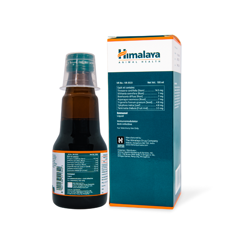 Himalaya Immunol Vet Liquid Support Immunity for Dogs & Cats 100ml