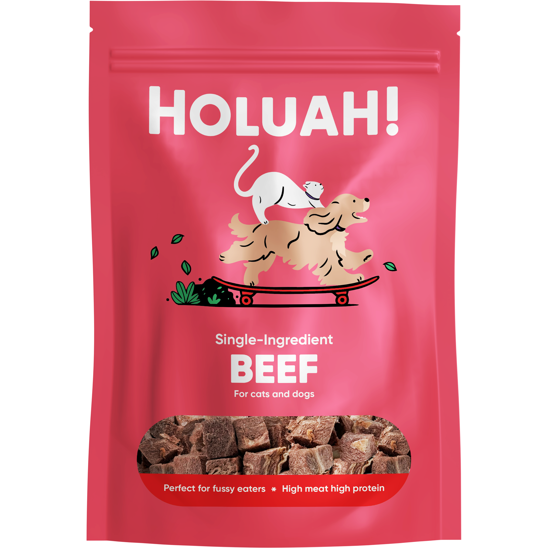Holuah! Freeze Dried Beef Cats & Dogs Treats 70g