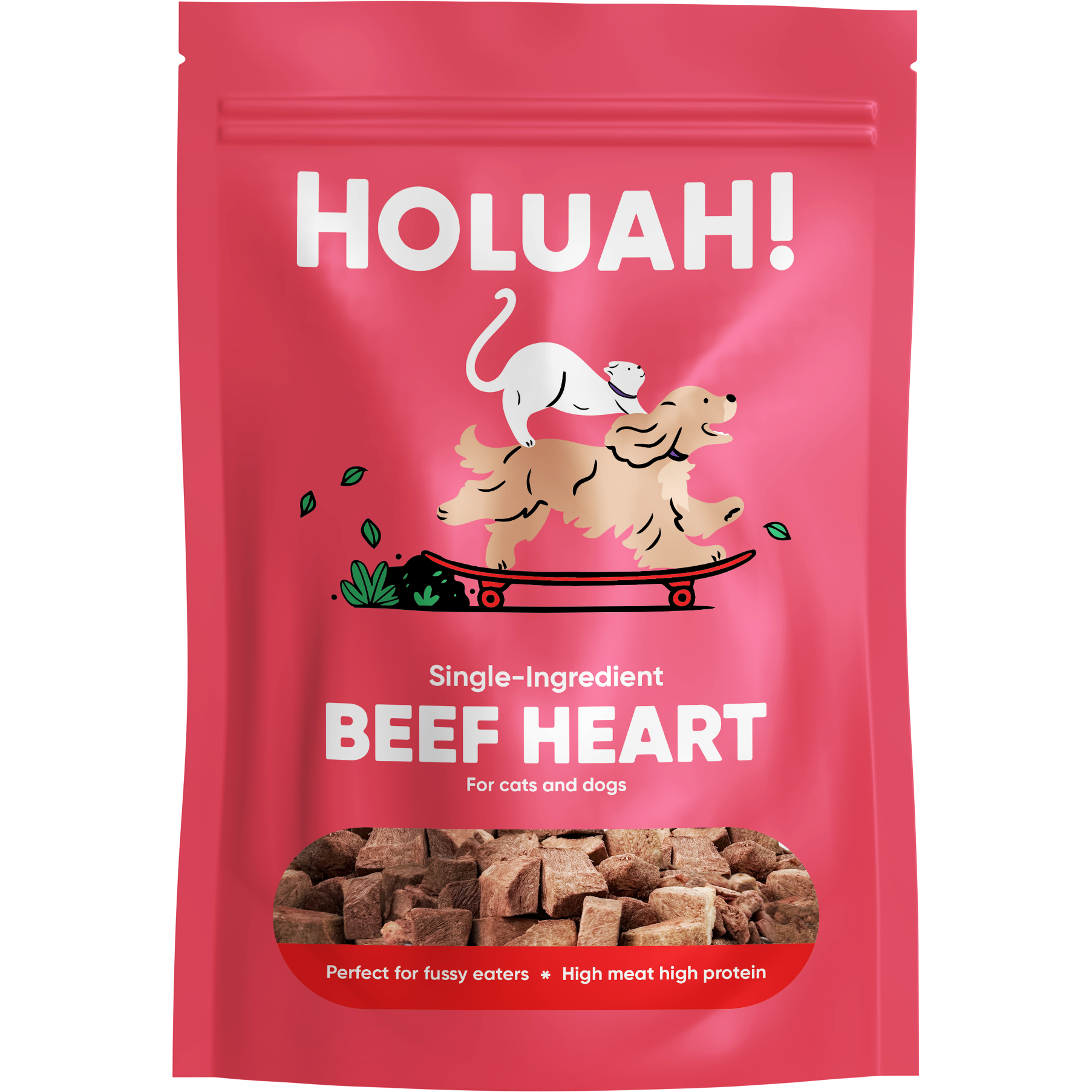 Holuah! Freeze Dried Beef Heart Cats & Dogs Treats 70g