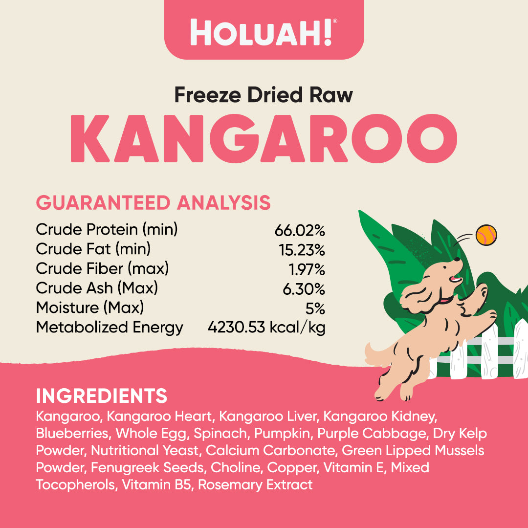 Holuah! Freeze Dried Food For Dogs - Kangaroo