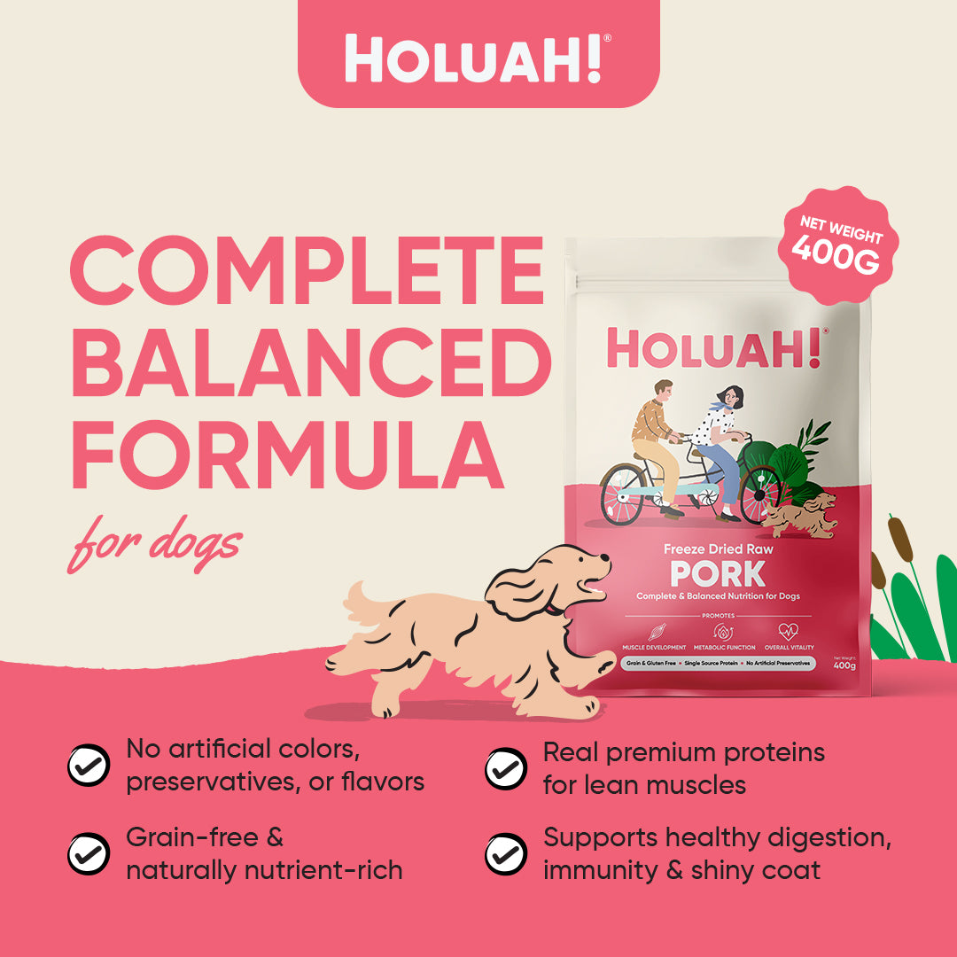 Holuah! Freeze Dried Food For Dogs - Pork