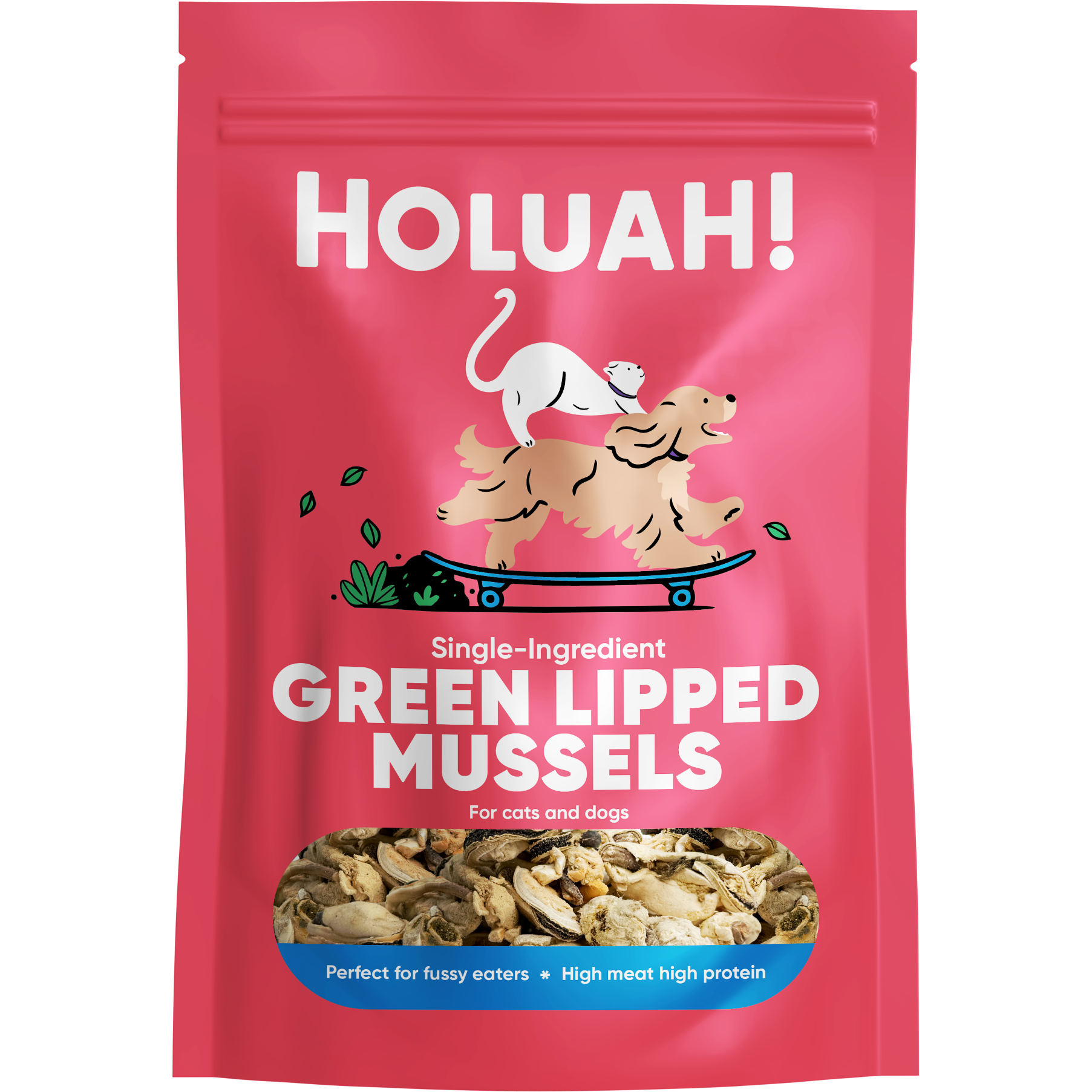 Holuah! Freeze Dried Green Lipped Mussels Cats & Dogs Treats 70g