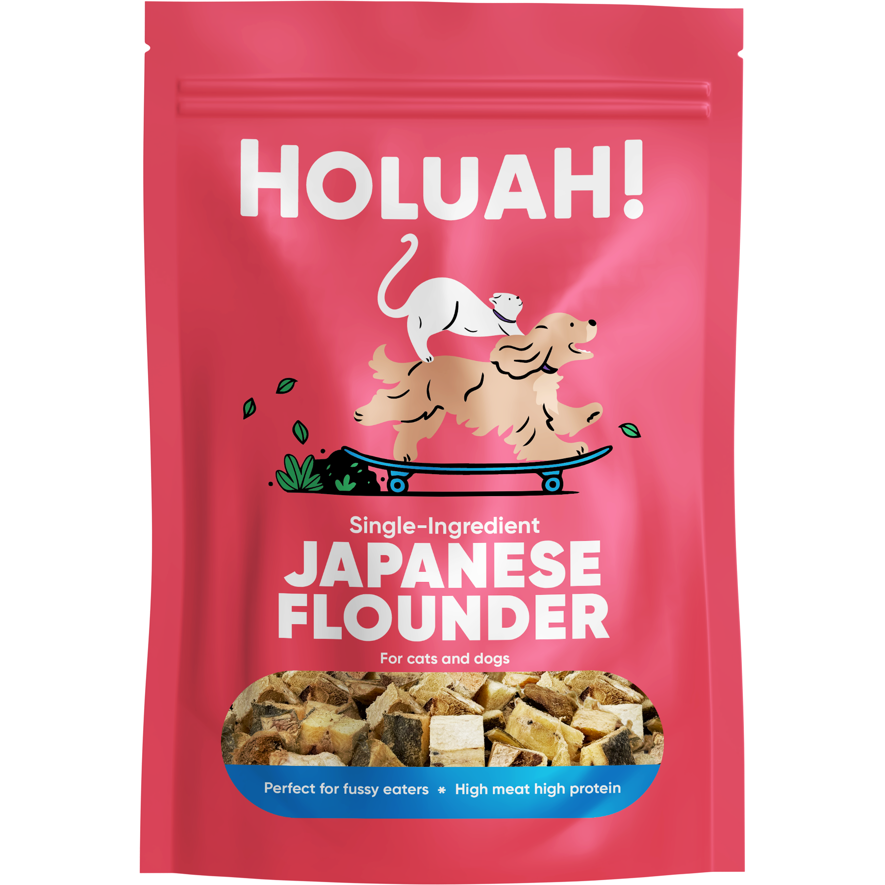 Holuah! Freeze Dried Japanese Flounder Cats & Dogs Treats 70g