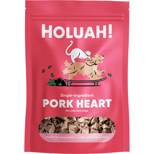 Holuah! Freeze Dried Pork Heart Cats & Dogs Treats 70g