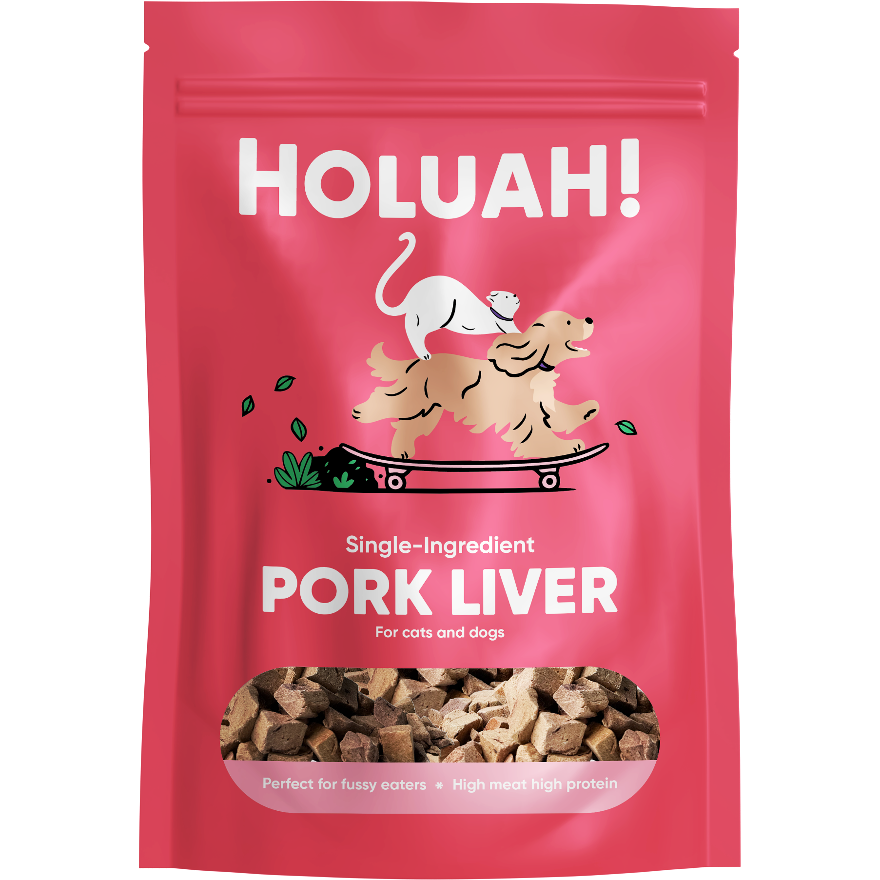 Holuah! Freeze Dried Pork Liver Cats & Dogs Treats 70g