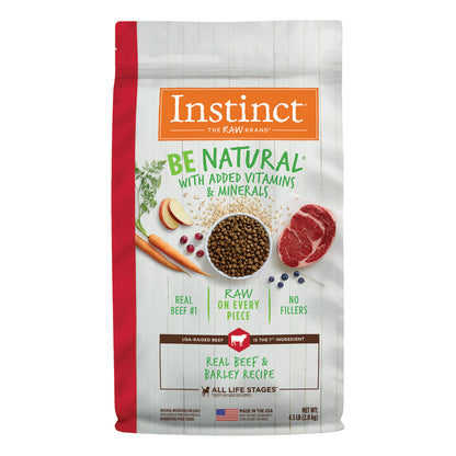 Instinct Be Natural Real Beef & Barley Recipe Dry Dog Food