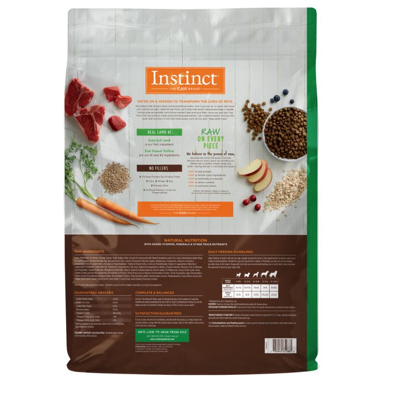 Instinct Be Natural Real Lamb & Oatmeal Recipe Dry Dog Food