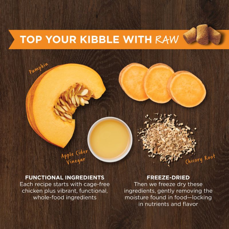 Instinct Freeze-Dried Raw Boost Mixers Grain-Free Gut Health Recipe Dog [2 Size]