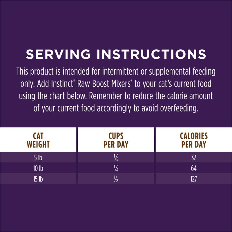 Instinct Freeze-Dried Raw Boost Mixers Grain-Free Multivitamin Adult 7+ Cat - [2 Size]