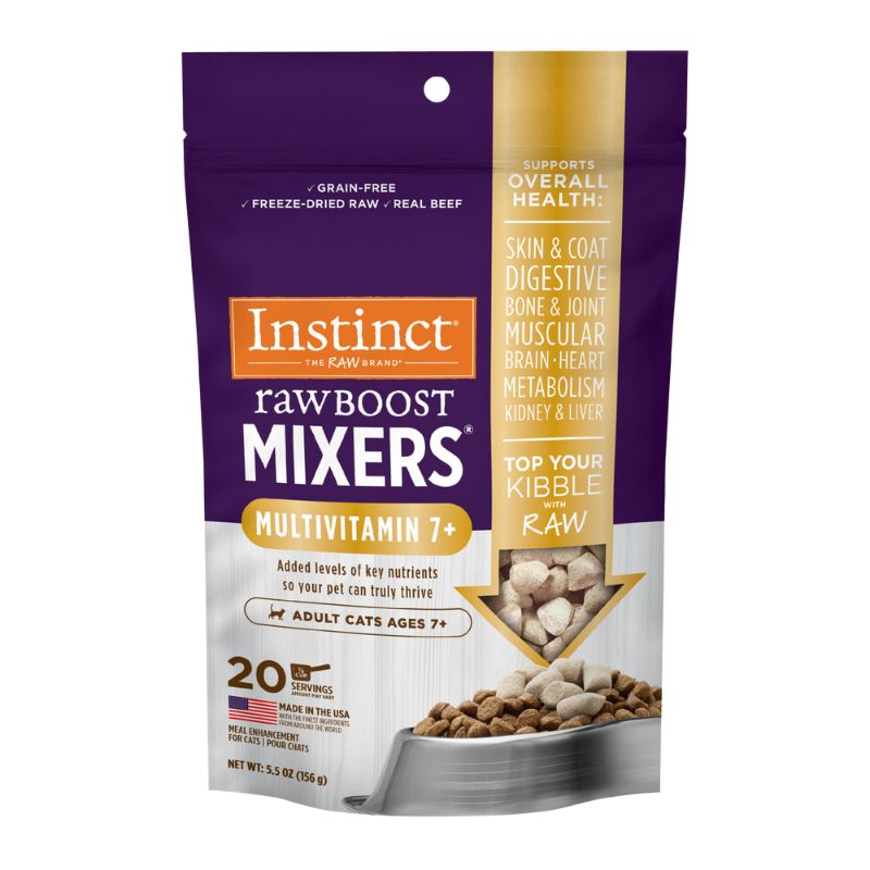Instinct Freeze-Dried Raw Boost Mixers Grain-Free Multivitamin Adult 7+ Cat - [2 Size]