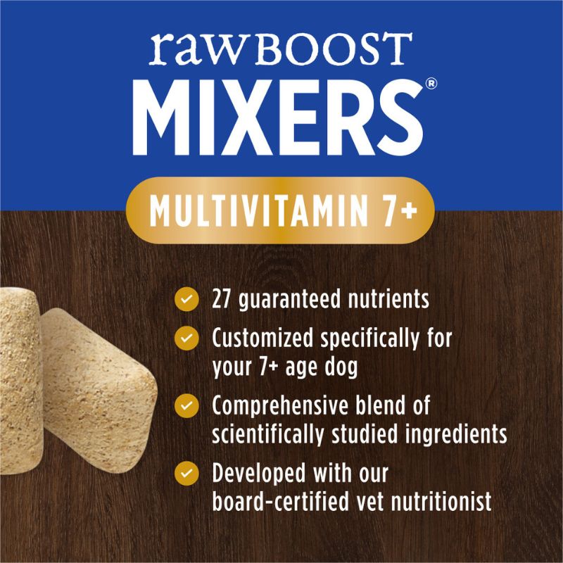 Instinct Freeze-Dried Raw Boost Mixers Grain-Free Multivitamin Adult 7+ Dog - [2 Size]
