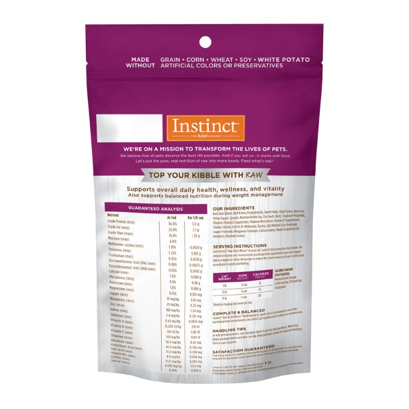 Instinct Freeze-Dried Raw Boost Mixers Grain-Free Multivitamin Adult Cat - [2 Size]