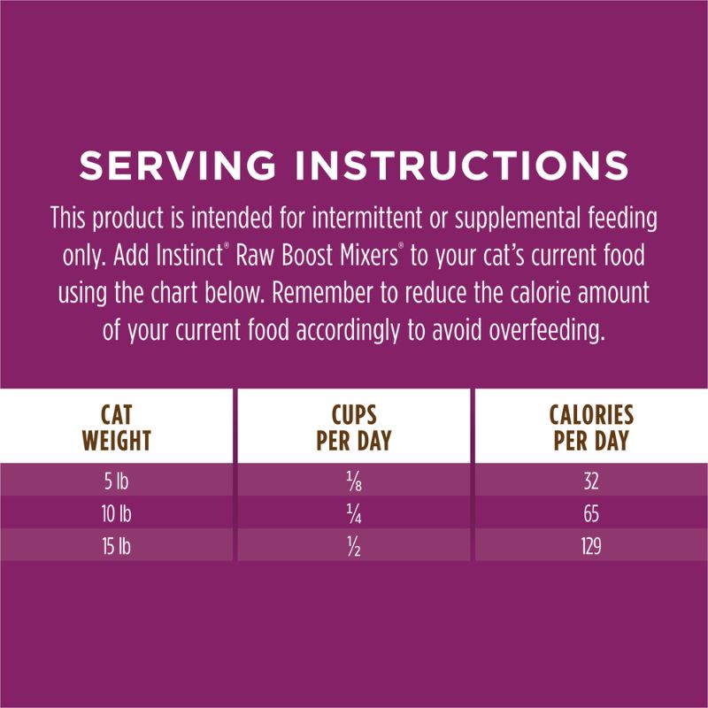 Instinct Freeze-Dried Raw Boost Mixers Grain-Free Multivitamin Adult Cat - [2 Size]