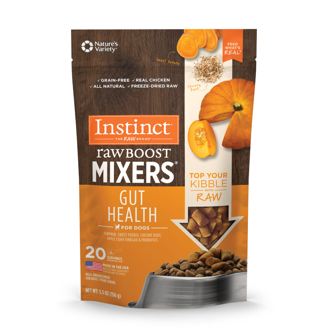 Instinct Freeze-dried Raw Boost Mixers Grain-free Gut Health Recipe Dog Food Topper
