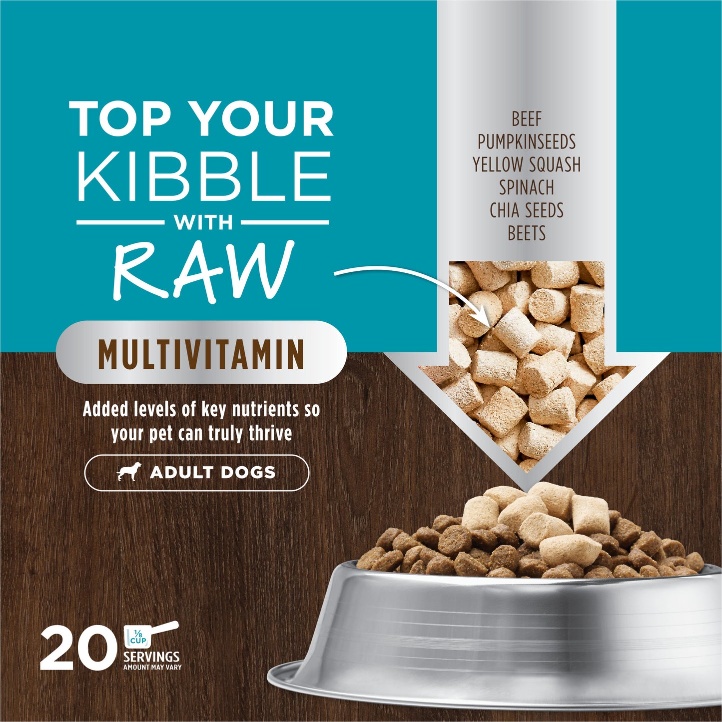 Instinct Freeze-dried Raw Boost Mixers Grain-free Multivitamin For Adult Dogs Food Topper
