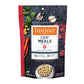 Instinct Freeze-Dried Raw Meals Real Beef Recipe dog food bag with ingredients and kibble in a bowl.