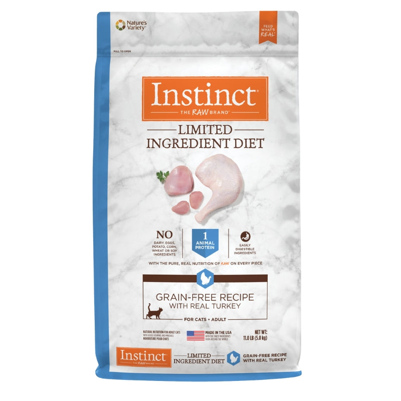 Instinct Limited Ingredient Diet Grain-Free Recipe with Real Turkey Cat - 11 lb