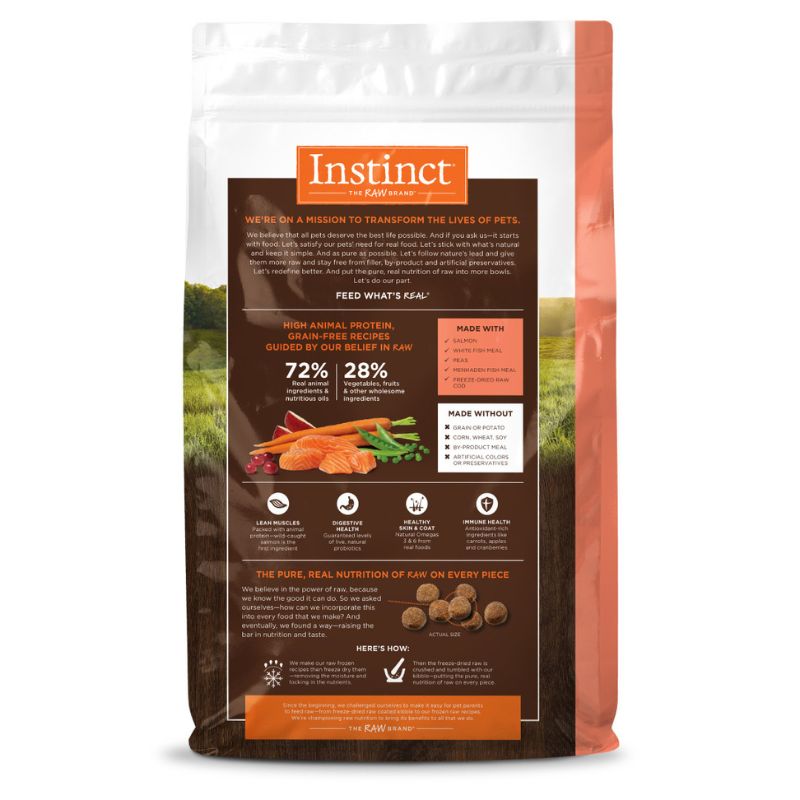 Instinct Original Grain-Free Recipe with Real Salmon Dry Dog - 20lb