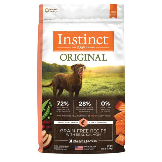Instinct Original Grain-Free Recipe with Real Salmon Dry Dog - 20lb