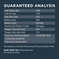 Guaranteed analysis chart for Instinct Raw Boost Gut Health dog food, showing protein, fat, fiber, and probiotic content.