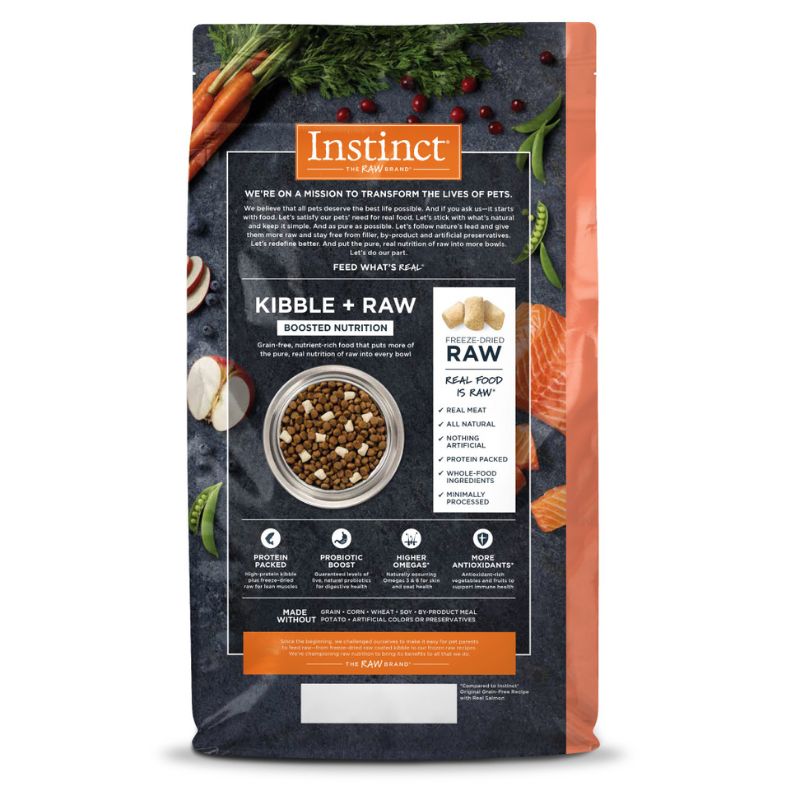 Instinct Raw Boost Salmon Dry Dog Food - 4lb