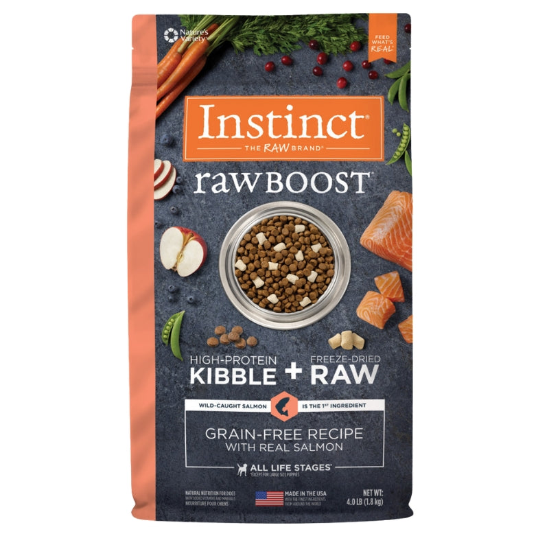 Instinct Raw Boost Salmon Dry Dog Food - 4lb