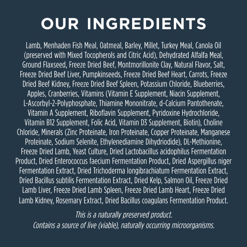 Instinct Raw Boost Whole Grain Real Lamb & Oatmeal Recipe Dry Dog Food - 4.5lb